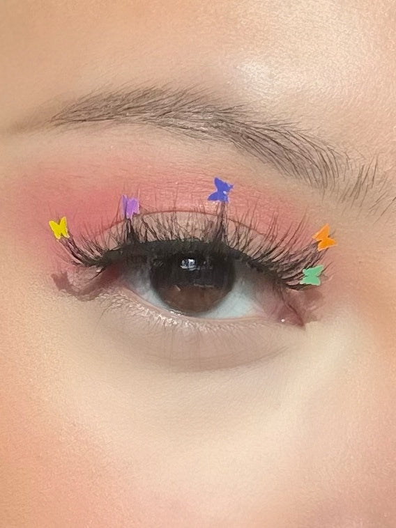 Flutter Rainbow Butterfly Eyelashes